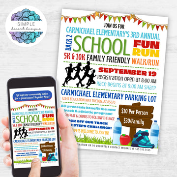 fun healthy fundraiser idea for school church or community fun run walkathon event